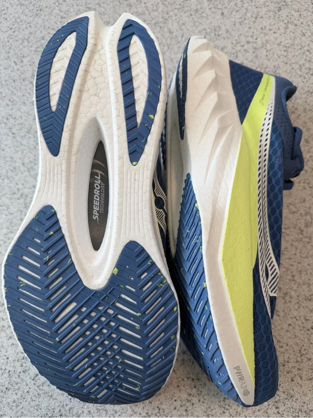 MEN'S SAUCONY ENDORPHIN PRO 4 SOLAR SHOES LAPIS / CITRON 10.5